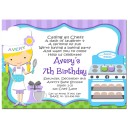 Girl Chef Party Invitation