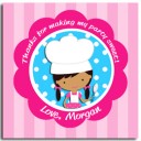 Girl Chef Cupcake  Baking Party Favor Tag