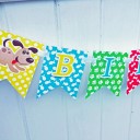 Cat and Dog Party "Happy Birthday" Banner