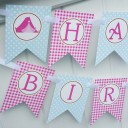 Camping Glamping "Happy Birthday" Banner 