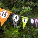 "Happy Halloween" Banner - Ghosts and Ghouls 