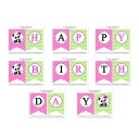 Panda "Happy Birthday" Banner - Bamboo Love
