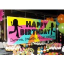 Neon Dance Party Banner
