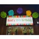 Fiesta Birthday Banner
