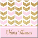 Boho Pink Glitter Calling Cards