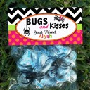 Halloween "Bugs and Kisses" Favor Tent Style Bag Toppers 