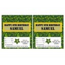 Camouflage Military Candy Bar Wrappers