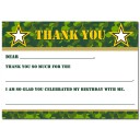 Camouflage  Military Thank You Note