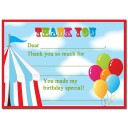 Circus Carnival Thank You Note