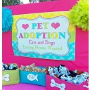 Pet Adoption Poster for Cat and Puppy Dog Party