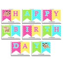 Cat and Dog Party Birthday Banner
