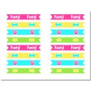 Cat and Puppy Dog Party Straw Flags