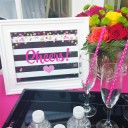 "Cheers" 8x10" Sign - Girl's Confetti