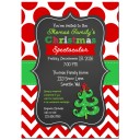 Whimsical Christmas Tree Invitation