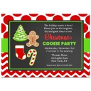 Christmas Cookie Invitation