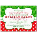 Christmas Party Invitation - Holiday Swirl 