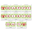 Christmas Pajamas and Pancakes Party "Happy Birthday" Banner - Reindeer Fun Collection
