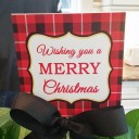 Santa Claus Merry Christmas Centerpiece Toppers 