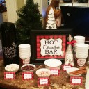 Christmas Plaid "Hot Chocolate Bar" 8x10" Sign
