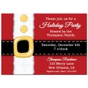 Santa's Belt Christmas Invitation