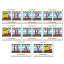 Construction "Happy Birthday" Banner - Dump Truck Collection