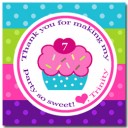 Cupcake with Sprinkles Favor Tags 