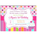 Cupcake Sprinkle Party Invitation