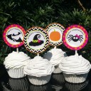 Halloween Party Cupcake Toppers