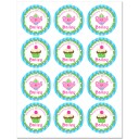 Girl's Tea Party Cupcake Toppers 