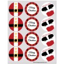Santa Claus Cupcake Toppers
