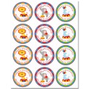Circus Carnival Cupcake Toppers