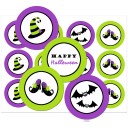 Halloween Purple Lime Cupcake Toppers