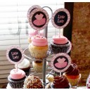 Ties and Tutus Cupcake Toppers