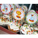 Circus Carnival Cupcake Toppers - Under the Big Top Collection
