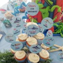 Shark Party Cupcake Toppers