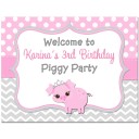 Pig Princess Party Personalized Door Sign