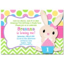 Easter Bunny Birthday Invitation