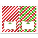 Elf Feet Tent Style Food and Drink Labels