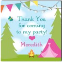 Camping Glamping Party Favor Tags 