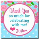 Floral Party Favor Tags - Shabby Chic Sweet