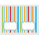 Circus Carnival Tent Style Food Labels