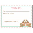 Christmas Gingerbread House Thank You Note
