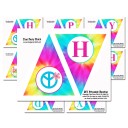 Sixties Peace Love Groovy  "Happy Birthday" Banner - Groovy Party Collection