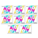 Sixties Peace Love Groovy  "Happy Birthday" Banner - Groovy Party Collection