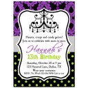 Halloween Chandelier with purple and lime