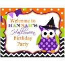 Halloween Owl Personalized Door Sign 