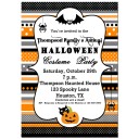 Orange and Black Halloween Ribbon Invitation