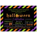 Halloween Party Invitation - Stripe