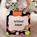 Halloween Tent Syle Food Labels