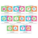 Luau Happy Birthday Banner - Hibiscus Dream